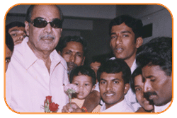 Mr. N.Bitra & Bill Bitra with Sri. D Rama Naidu, Ex. M.P. Bapatla & Famous Cine Producer